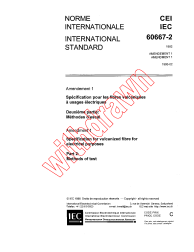 IEC 60667-2:1982/AMD1:1986