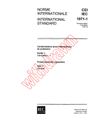 IEC 61071-1:1991