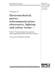 BS 4727-1:Group 11:1991