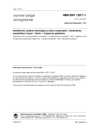 NBN ENV 12977-1:2001