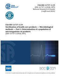 CSA ISO 11737-1:19 (R2024)