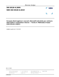 NBN ISO 8528-6:2019