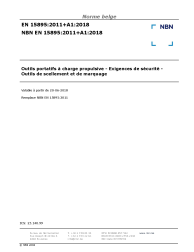 NBN EN 15895:2011+A1:2018