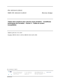 NBN EN 10216-5:2014