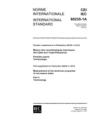 IEC 60235-1A:1975
