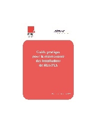 Guide pratique pour la maintenance des installations de RIA/PIA