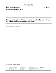 NBN ISO 4046-1:2020
