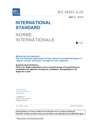 IEC 60601-2-22:2007+AMD1:2012 Edition 3.1