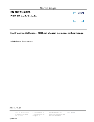 NBN EN 10371:2021