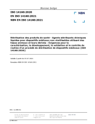 NBN EN ISO 14160:2021