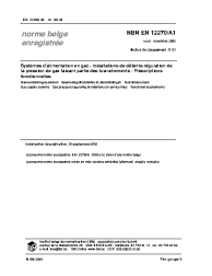 NBN EN 12279/A1:2005