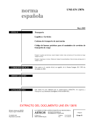 UNE-EN 13876:2003 (R2019)