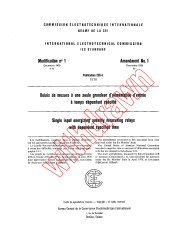 IEC 60255-4:1976/AMD1:1979