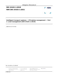 NBN ISO 24102-1:2021