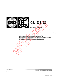 ISO/IEC GUIDE 22:1982