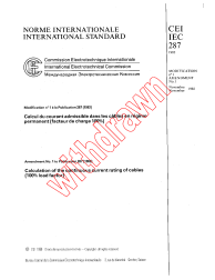 IEC 60287:1982/AMD1:1988