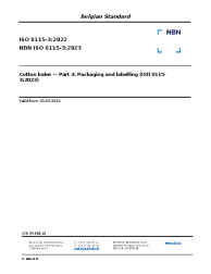 NBN ISO 8115-3:2023