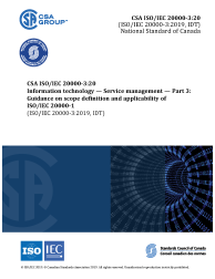 CSA ISO/IEC 20000-3:20 (R2025)