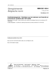 NBN ISO 10014:2014