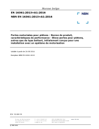 NBN EN 16361:2013+A1:2016