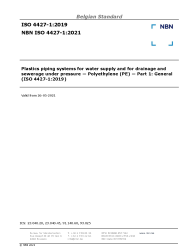 NBN ISO 4427-1:2021