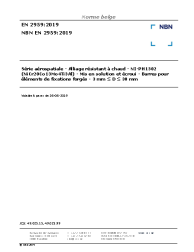 NBN EN 2959:2019
