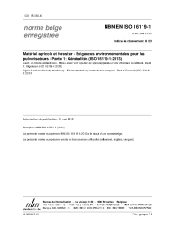 NBN EN ISO 16119-1:2013