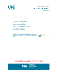 UNE-EN ISO 5832-2:2018