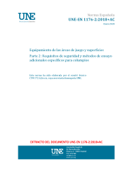 UNE-EN 1176-2:2018+AC:2020