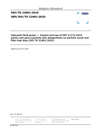 NBN ISO/TR 22681:2020