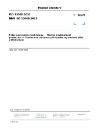 NBN ISO 23668:2023