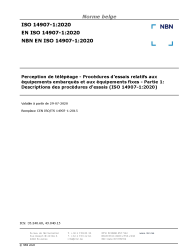 NBN EN ISO 14907-1:2020