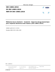 NBN EN ISO 14801:2016