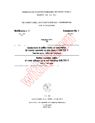 IEC 60245-5:1980/AMD1:1985
