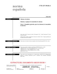 UNE-EN 50136-1:2012 (R2019)