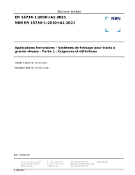 NBN EN 15734-1:2010+A1:2021
