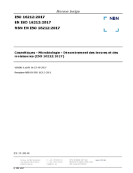 NBN EN ISO 16212:2017