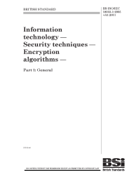 BS ISO/IEC 18033-1:2005+A1:2011