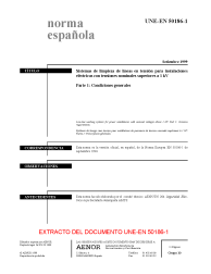 UNE-EN 50186-1:1999 (R2019)