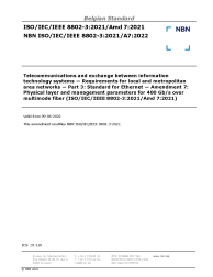NBN ISO/IEC/IEEE 8802-3:2021/A7:2022