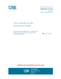 UNE-EN 12164:2017