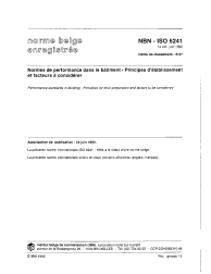 NBN ISO 6241:1992