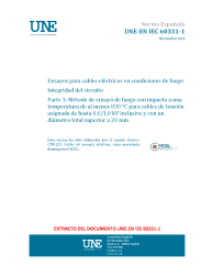 UNE-EN IEC 60331-1:2020