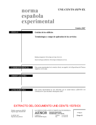 UNE-CEN/TS 15379:2007 EX (R2008)