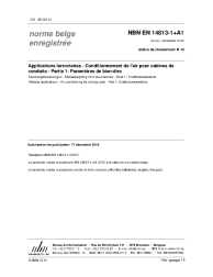 NBN EN 14813-1+A1:2010