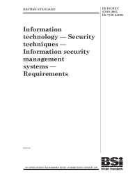 BS ISO/IEC 27001:2005/BS 7799-2:2005