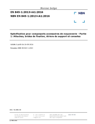NBN EN 845-1:2013+A1:2016