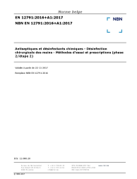 NBN EN 12791:2016+A1:2017