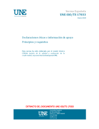 UNE-ISO/TS 17033:2020