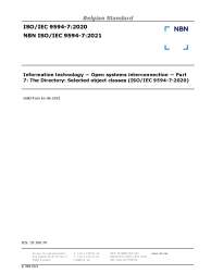 NBN ISO/IEC 9594-7:2021